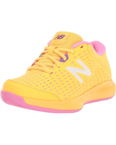 New Balance 696 V4 Hard Court Tennis Shoe - Yellow