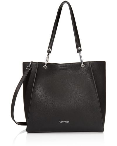 Calvin Klein Garnet Convertible Tote Bag - Black