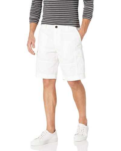 Tommy Hilfiger Mens 6 Pocket Cargo Casual Shorts - White