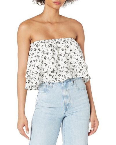 BCBGeneration Tiered Tube Top - Blue