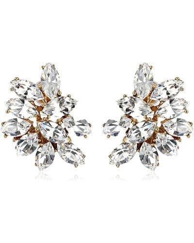 Ben-Amun Swarovski Crystal Earrings For Bridal Wedding Anniversary - Black