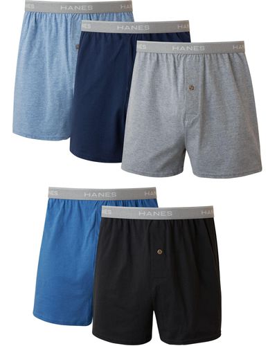 Hanes Men's Boxer Briefs with Comfort Flex Waist Band, 5 pack, Color May  Vary