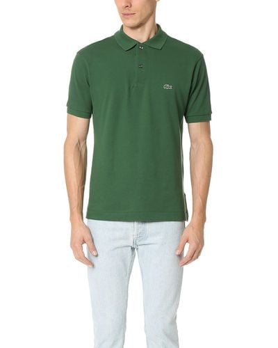 Lacoste S Short Sleeve L.12.12 Pique Polo Shirt - Green