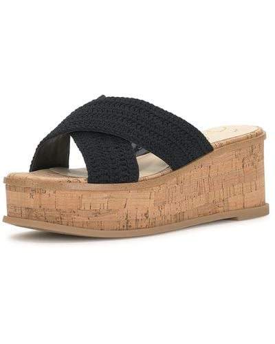 Jessica Simpson Ediza Platform Sandal Wedge - Blue