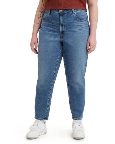 Levi's Plus Size High Waisted Mom Jeans, - Blue