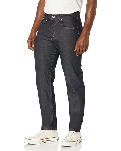 Naked & Famous Easy Guy Relaxed Tapered Fit Jeans In Blue Jay Selvedge - Black