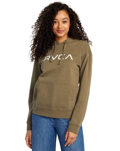 RVCA Graphic Fleece Pullover Hooded Sweatshirt - Multicolor