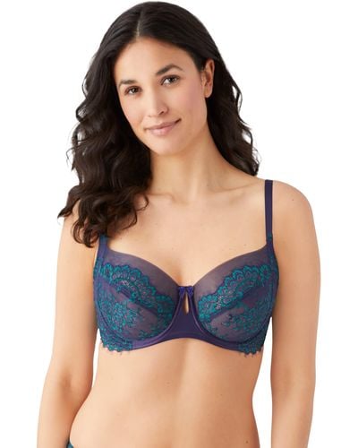 Wacoal Center Stage Lace Unlined Underwire Bra - Blue