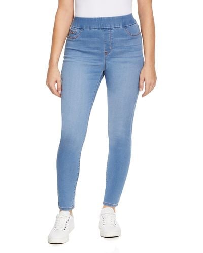 Nine West One Step Ready Pull On Jegging - Blue