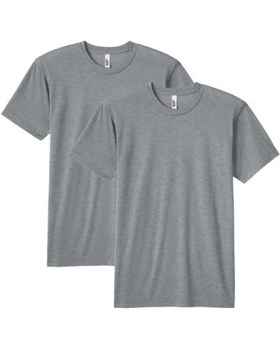 American Apparel Tri-blend Track T-shirt - Gray
