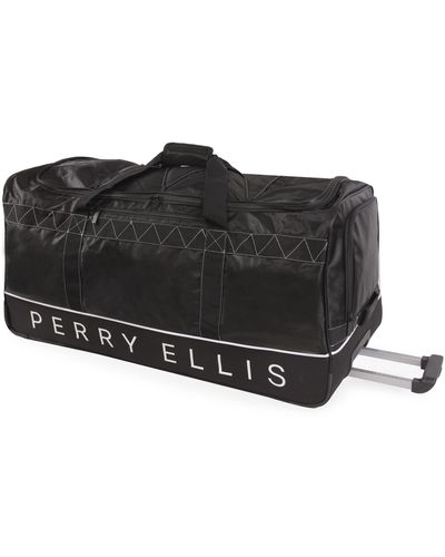 Perry Ellis Extra Large 35" Rolling Duffel Bag-a335 - Black