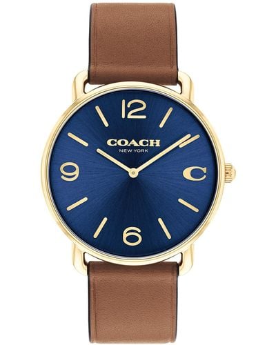 COACH Elliot Watch | Contemporary Minimalism With Signature Detailing | True Classic Design For Any Occasion - Blue