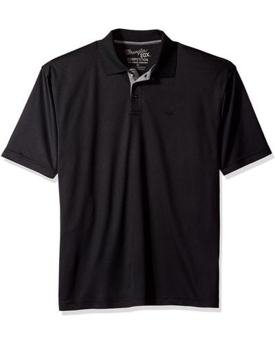 Wrangler 's 20x Advanced Comfort Short Sleeve Performance Polo Shirt - Black