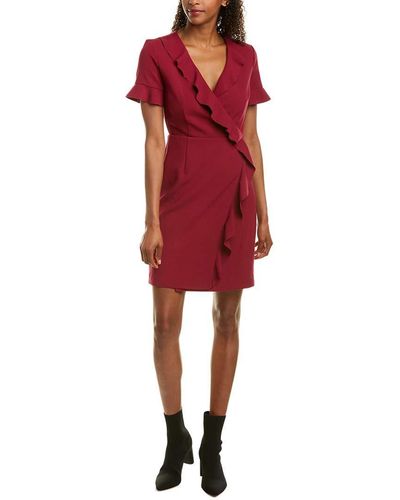 French Connection Whisper Light Sleeveless Strappy Stretch Mini Dress - Red