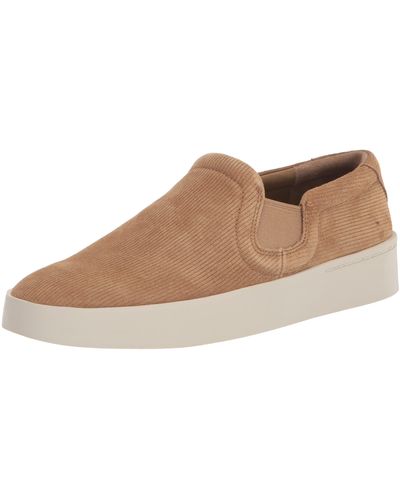 Vince S Pacific Slip On Sneaker New Camel Tan Fabric 7 M - Multicolor