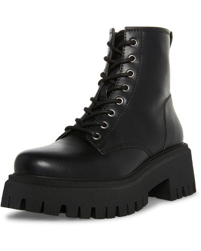 Madden Girl Kendra Combat Boot - Black