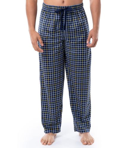 Izod Silky Fleece Sleep Pant Pajama Bottoms - Blue