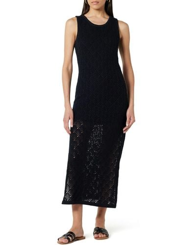 The Drop Ritu Crochet Maxi Dress - Black