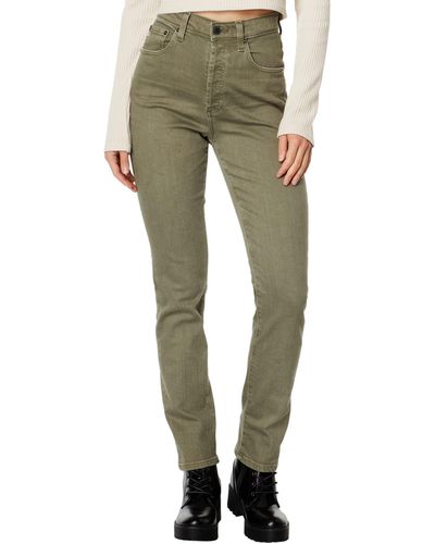 AG Jeans Alexxis Vintage High Rise Straight Jean - Green