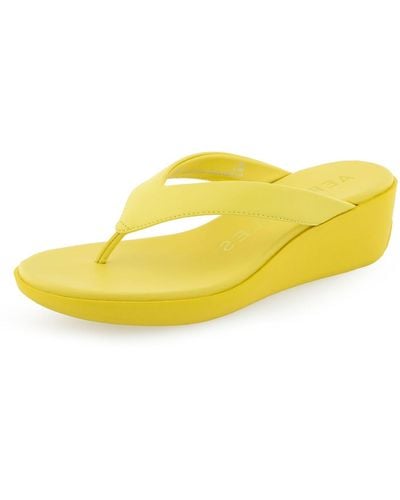 Aerosoles Isha Wedge Sandal - Yellow