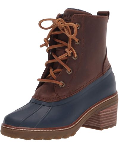 sperry boots with heel