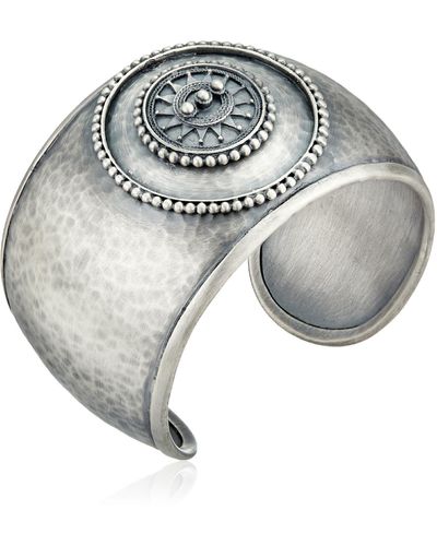 Satya Jewelry Silver Dala Cuff Bracelet - Metallic
