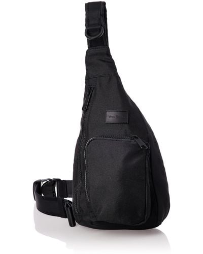 Vera Bradley Recycled Lighten Up Reactive Mini Sling Backpack - Black