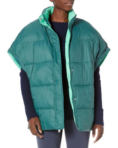 UGG Sydnee Reversible Puffer Vest Coat - Green