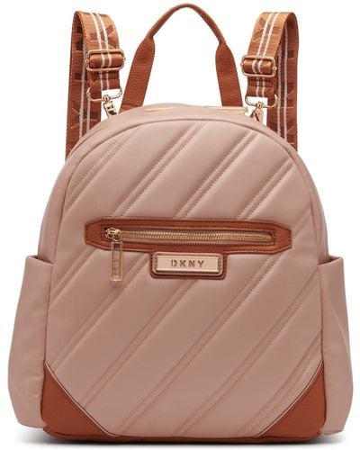 DKNY Backpack Softside Carryon Luggage - Brown