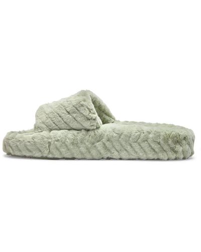 Roxy Slippy Cozy Sandals - Green