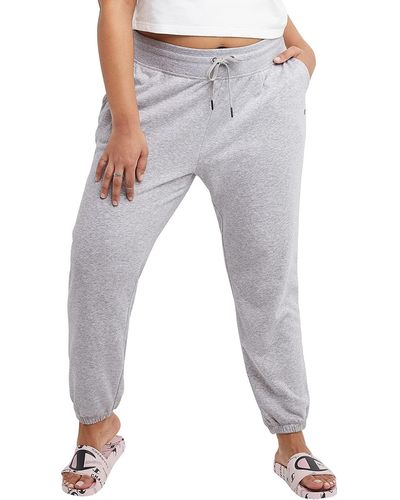 Champion Plus Size Campus French Terry Sweat Pants - Gray