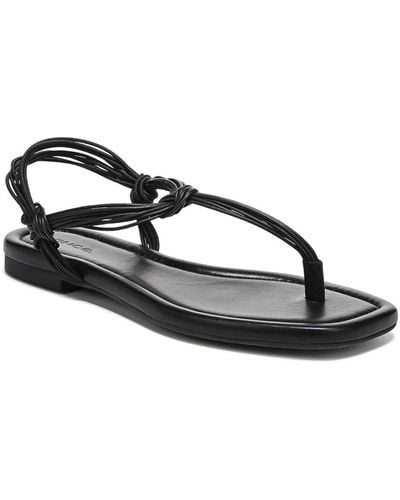 Vince S Deja Leather Sandal Black 7 M