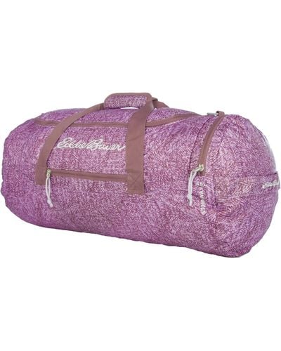 Eddie Bauer Stowaway Packable 45l Duffel Bag-made From Ripstop Polyester - Purple