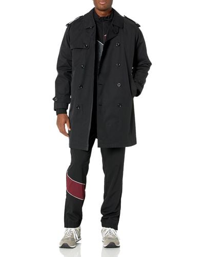 London Fog Double Breasted Trenchcoat - Black