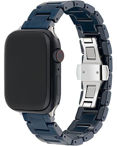 Ted Baker Blue Ceramic Strap Silver Buckle For Apple Watch®