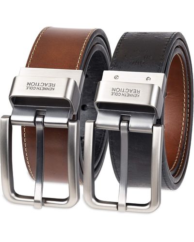 Kenneth Cole Men's (single Reversible Belt), Classic Brown/black, 42