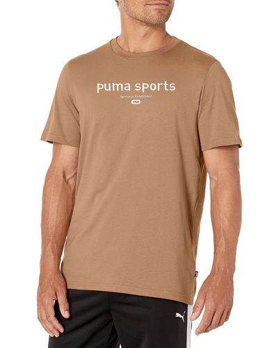 PUMA S Graphics Tee - Brown