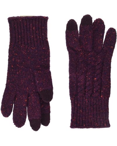 Pendleton Cable Texting Glove - Purple