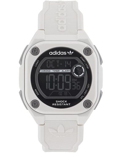 adidas Off-white Resin Strap Watch - Metallic