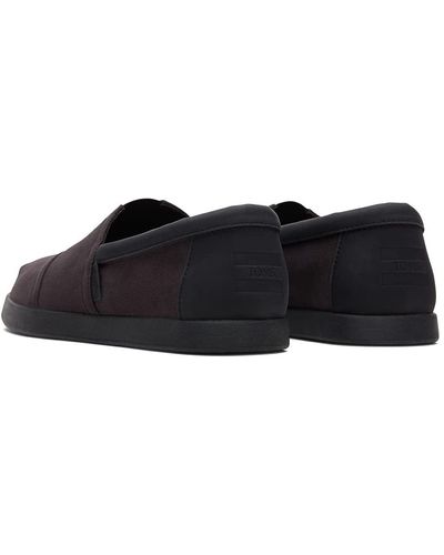 TOMS Alpargata Recycled Cotton Canvas Loafer - Black