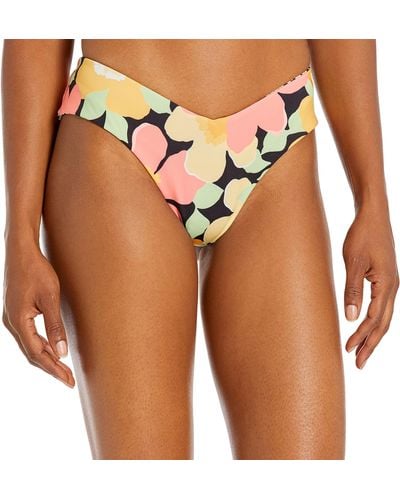 Billabong Standard Feelin Tropical Lowrider Bikini Bottom - Orange