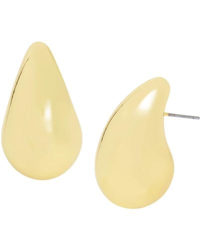 Steve Madden S Teardrop Large Earrings - Yellow