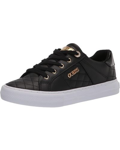 Guess Loven Casual Lace-up Sneakers - Black