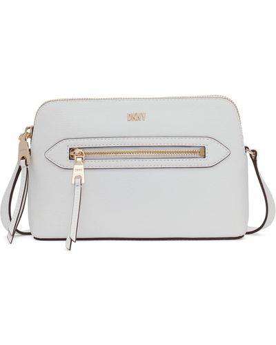 Leather handbag Dkny White in Leather - 31467972