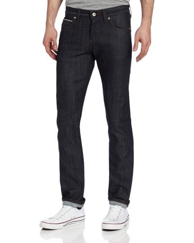 Naked & Famous Superskinnyguy Jean In Stretch Selvedge - Blue