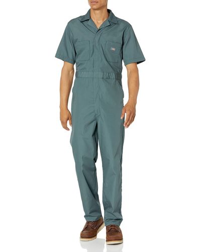 Dickies S Short Sleeve Coveralls - Green
