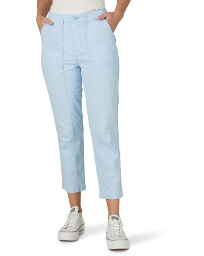 Lee Jeans Ultra Lux High-rise Seamed Crop Pant - Blue