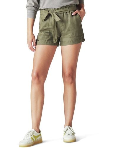 Lucky Brand Paperbag Shorts - Green