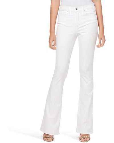Jessica Simpson Womens Adored High Rise Flare Jeans - White