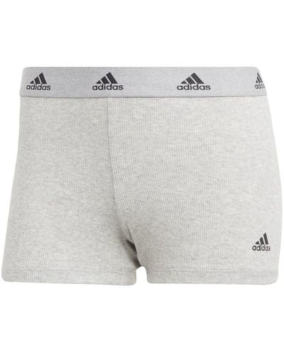 adidas Rib 2x2 Boxer Shorts - Gray